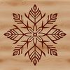 A delicate white snowflake design with intricate details, suitable for various digital applications.