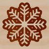 Delicate Snowflake Vector Design A delicate, symmetrical snowflake design, suitable for winter-themed projects.