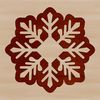 Free SVG Snowflakes for Christmas Decorations A delicate six-pointed snowflake with intricate details, perfect for winter or Christmas designs.
