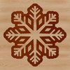 Beautiful Snowflake SVG Illustration A delicate, intricate design of a single snowflake in vector format.