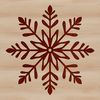 Winter Whimsy Illustration A delicate 2D illustration of a snowflake with intricate details.