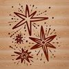 A simple star icon in vector format, ideal for digital design and crafting projects.