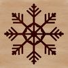 Free Christmas Clip Art Image A delicate snowflake with intricate patterns and six symmetrical points, perfect for winter-themed projects.