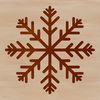 Snowflake Clip Art Free Download A delicate snowflake design made from intricately interlocking lines and shapes.