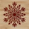Beautiful Ornate Snowflakes Vector Art A intricate, ornate snowflake design created with vector art for winter-themed projects.