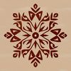 Delicate Snowflake Illustration for Christmas Decorations A delicate, intricate snowflake illustration created with vector graphics.