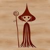 A stylized illustration of a witch surrounded by magical symbols and eerie atmosphere.