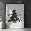 Artistic Witch Hat In PNG & SVG