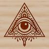 Gothic Witchcraft Symbol SVG A gothic illustration of a witchcraft symbol with intricate details and ornate designs.