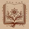 A mystical illustration of a spell book with glowing candles and magical symbols.