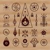 An ornate illustration of a witch's tarot card, featuring a gothic design with mystical symbols.