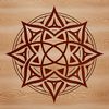 A stylized illustration of a pentagram surrounded by mystical symbols in a gothic style.