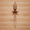 Magical Icon Design with Dagger and Pointed Hat Illustrative SVG design featuring a pointed hat and dagger, evoking witchcraft and Halloween themes.