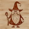 Magical character design with fantasy twist A fantasy wizard character illustration in vector format.