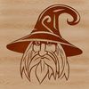 A fantasy character with a pointed hat and long white beard, embodying the mystique of magic and fairy tale illustrations.