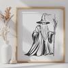 Stunning Wizard In DXF - For Free Download, Commercial Use