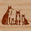 Realistic Wild Animal Design A realistic illustration of a wolf in a natural environment.