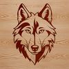 Free Vector Clipart of a Wolf's Face A detailed vector illustration of a wolf's head, suitable for various designs and crafts.