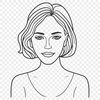 A high-quality illustration of a woman in various poses and expressions suitable for Mothers Day or any occasion.