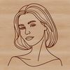 Beautiful Vector Art of a Woman A high-quality illustration of a female figure, suitable for various applications including vector art and digital designs.