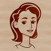 Beautiful Free SVG Clip Art for Mothers Day A simple line art illustration of a woman, suitable for vector graphics and cutting machine designs.