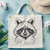 Cute Wildlife Icon in Vector Format Illustrated raccoon icon in vector format, suitable for printing and cutting with machines like Cricut or laser cutters.