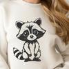 Vector Graphic Design of a Raccoon A raccoon illustration created using vector graphics.