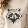 Raccoon SVG Graphic Design Illustration A scalable raster image of a raccoon for graphic design use.