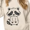 Raccoon Illustration - Cutting Machine Design An SVG graphic featuring a raccoon design suitable for cutting machines or laser cutting.