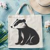 Wildlife Illustration Vector Badger A vector illustration of a badger, a wild animal native to North America.