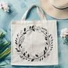 Beautiful Wreath Design Vector A decorative floral wreath made from intricately designed elements.