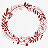 Floral Wreath Vector Art Design A floral wreath design created as a vector art template for digital and craft projects.