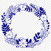 Free Vector Art: Ornate Wreath Clip Art An illustrated floral pattern forming a circular wreath shape in vector format.