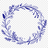 A floral design made up of interconnected loops, suitable for use as a vector template in various digital formats.