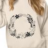Beautiful Vector Wreath Image A floral design in vector format, suitable for cutting with a machine or laser.
