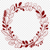 Free Vector Wreath SVG File Download A decorative floral wreath design made with vector shapes.
