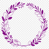 Decorative floral wreath design in vector format.