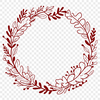 Beautiful Digital Floral Wreath Design A digital floral wreath design created as an SVG file, suitable for various cutting machines.