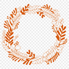 Beautiful Wreath Clip Art for Crafting A digital floral wreath design suitable for various cutting machines and crafts.