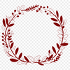 Beautiful Digital Wreath Illustration A floral wreath designed as vector art for digital editing.