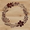 Free Vector Floral Wreath Download A decorative floral wreath designed as a vector graphic for digital use.