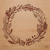 A digital floral wreath design created as a vector graphic for versatile printing options.