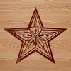 Starry Night Design SVG illustration of a star design, suitable for various crafting projects.