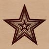 SVG vector star design for Christmas decorations, holiday crafts, and DIY projects.