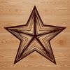 Stylized Christmas Decoration Symbol A stylized vector star icon suitable for digital and print applications including Christmas decorations.