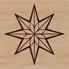 A stylized five-pointed star icon designed as a scalable graphic for various applications.