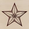 A stylized vector star icon, ideal for graphics and designs.