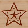 Simple Geometric Star Symbol A simple, geometric star symbol created as a scalable vector graphic.