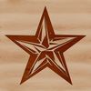 A star shape symbol in vector format, suitable for digital and print use.