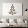 Illustrative Christmas tree design in a vector format